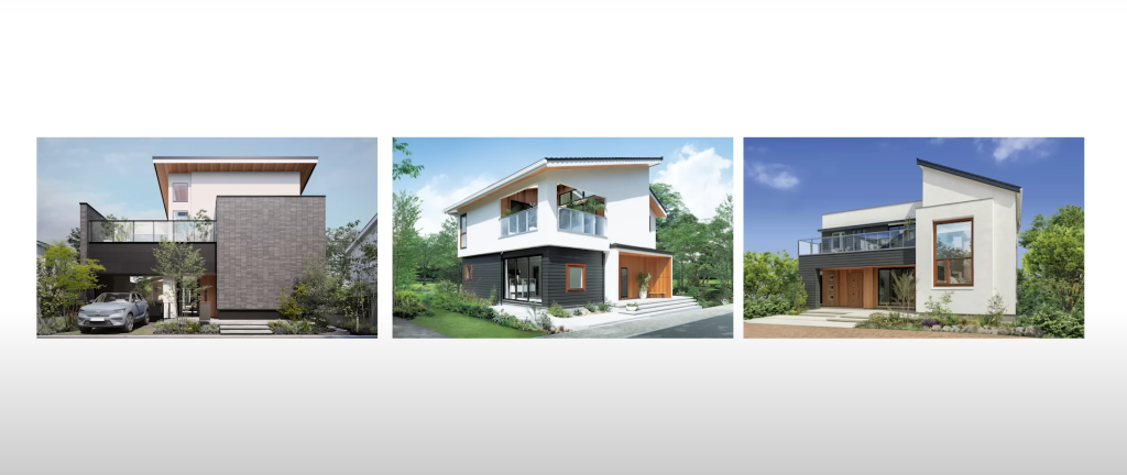 三井ホームは最近、モダン系のデザインの住宅にも力を入れてきている