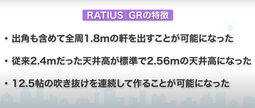 『RATIUS|GR（ラティウス ジーアール）』の特徴