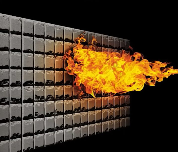 ヘーベル板をガスバーナーで炙る