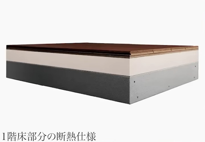 一階床部分の断熱仕様