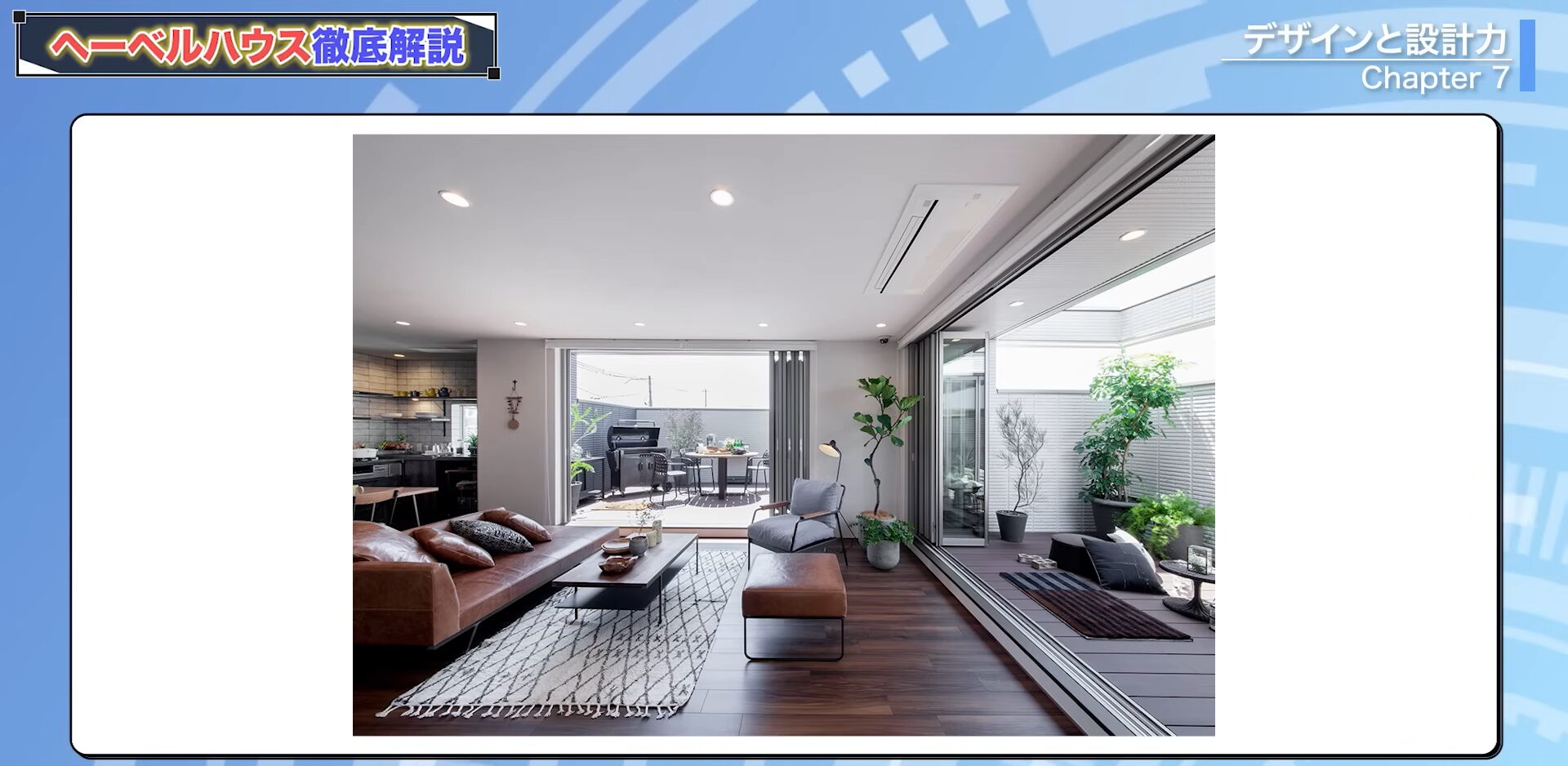 バルコニーと室内すべてをつなげたような空間