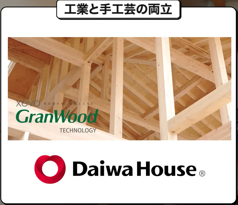 ダイワハウスの木造も、工業と手工芸の両立ができる土台は整っている