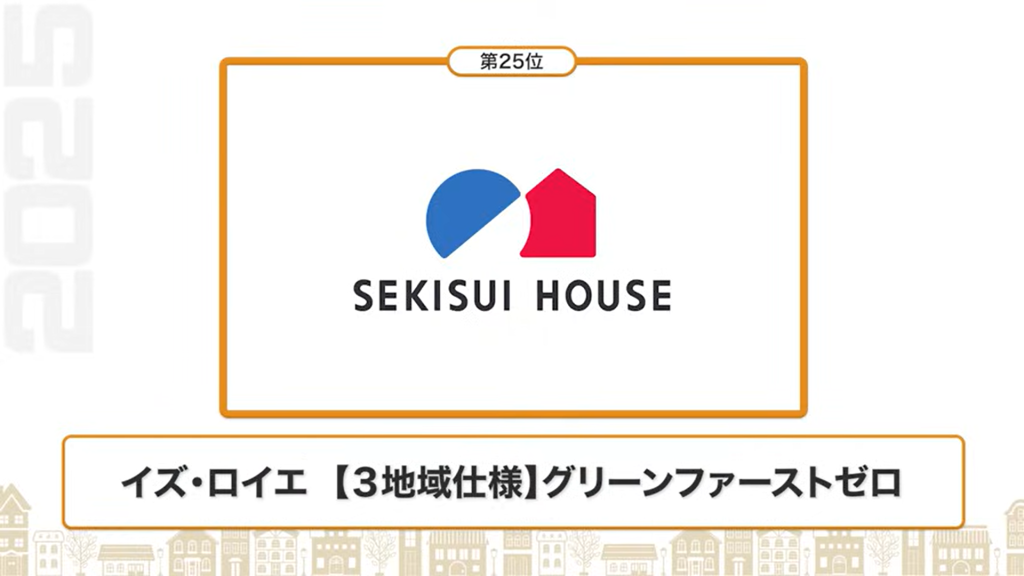 断熱性能ランキング25位：積水ハウス（イズ・ロイエ【3地域仕様】グリーンファーストゼロ）