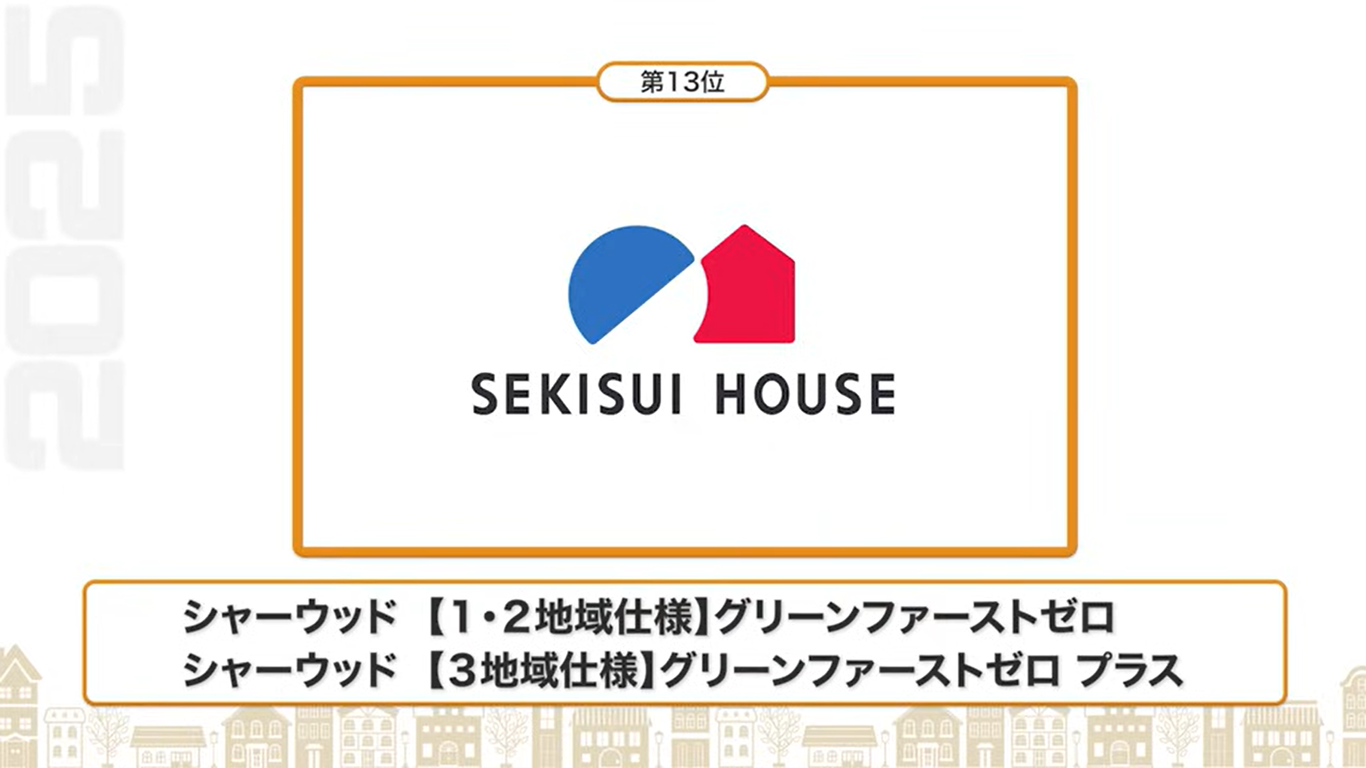 断熱性能ランキング13位：積水ハウス（シャーウッド【1・2地域仕様】グリーンファーストゼロ/シャーウッド【3地域仕様】グリーンファーストゼロ プラス）