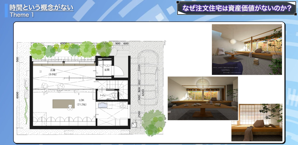 リビングに様々な居場所がある