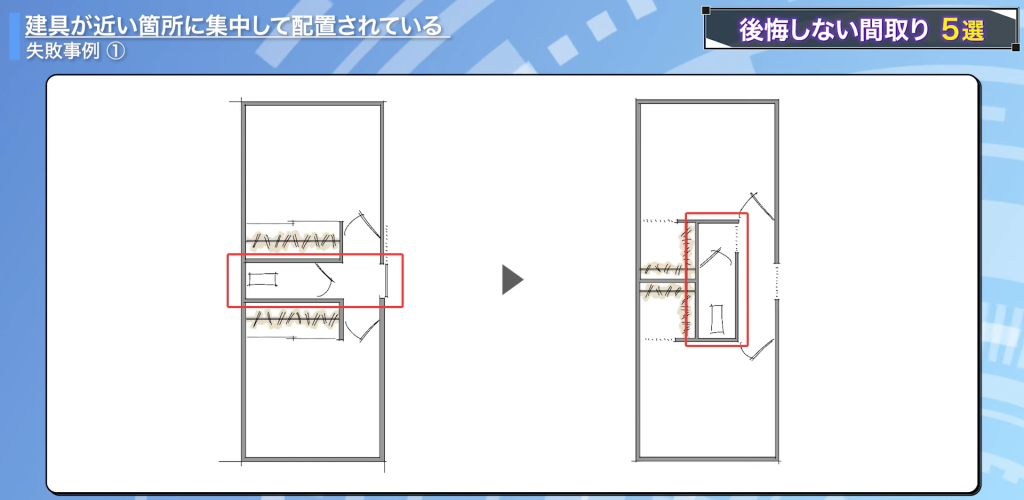 失敗事例を訂正した間取り