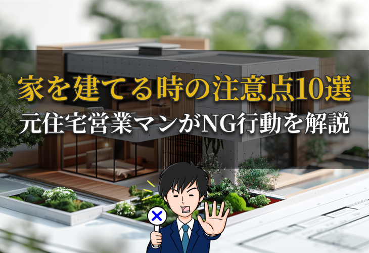 家を建てる時の注意点10選｜元住宅営業マンがNG行動を解説