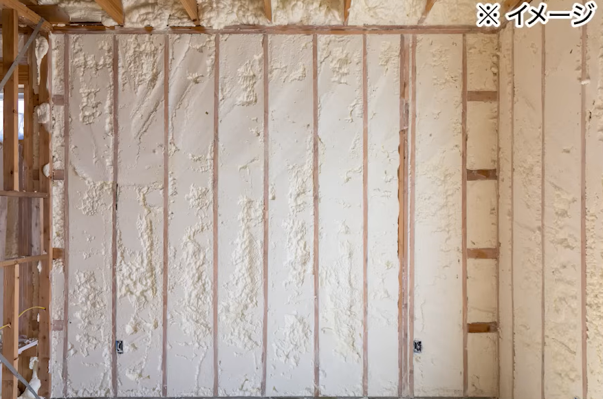 吹き付け系の断熱材イメージ