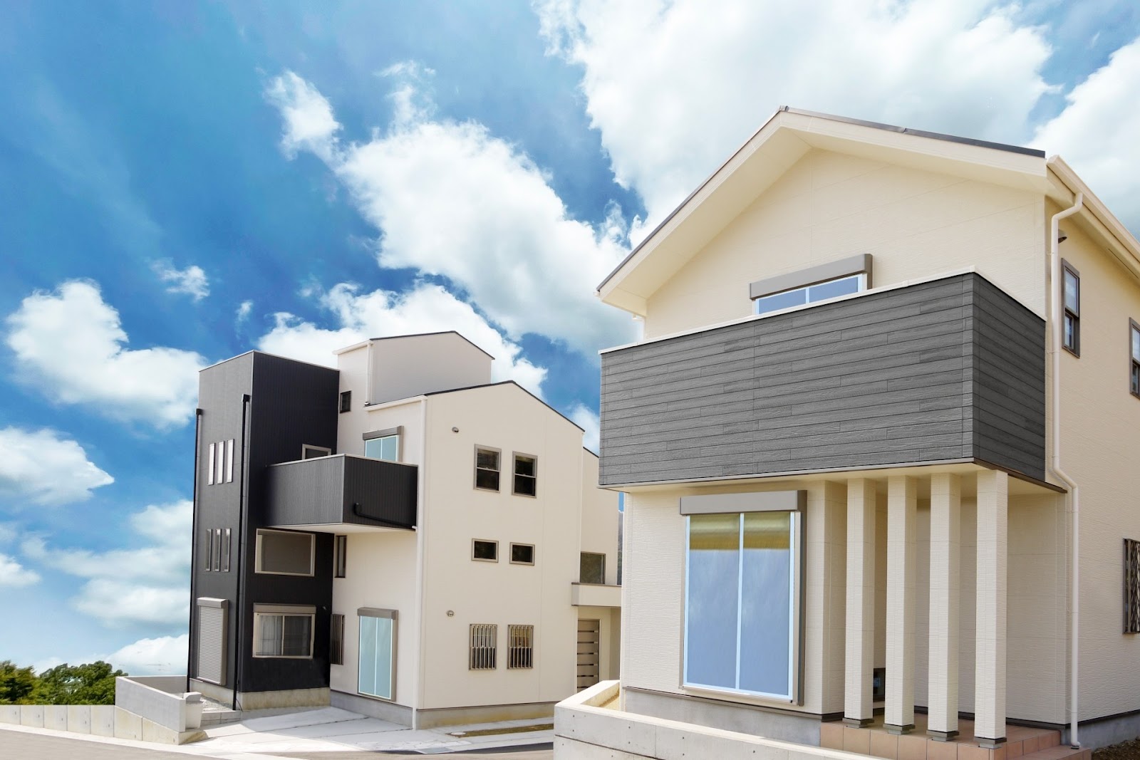 きれいな外壁の注文住宅