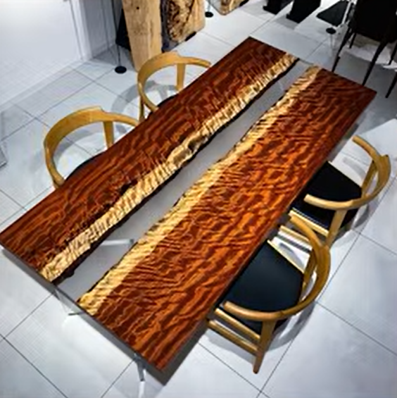 ブビンガを使ったテーブル