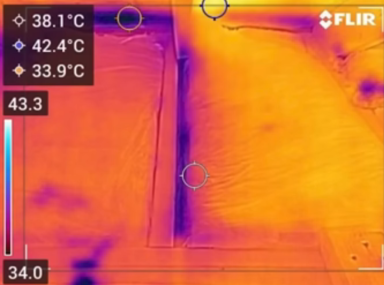 サーモグラフィを通してみた壁