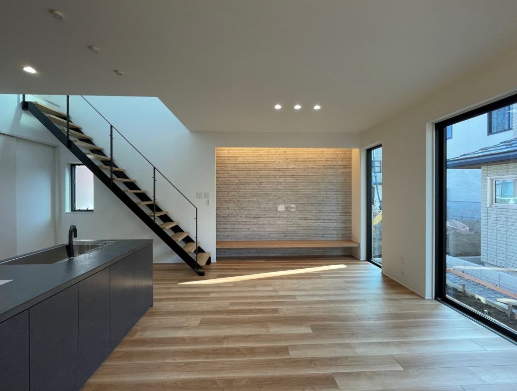 ダイワハウスの注文住宅の広々としたリビング