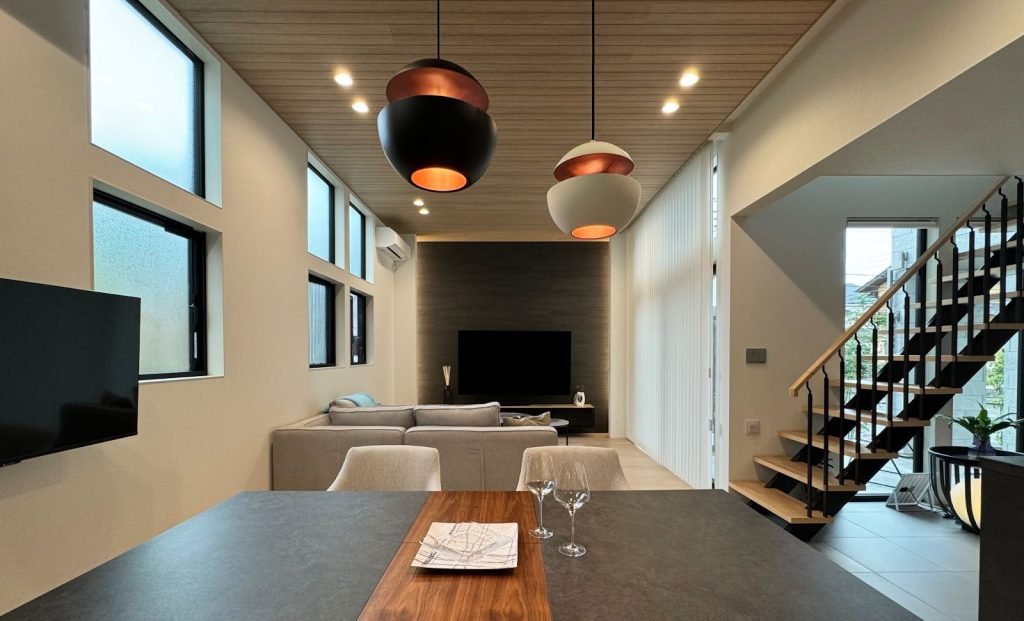 高天井の注文住宅