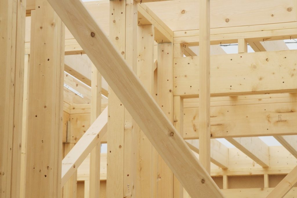 木造の注文住宅の建築工事