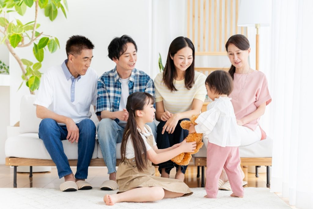 三世帯住宅での育児