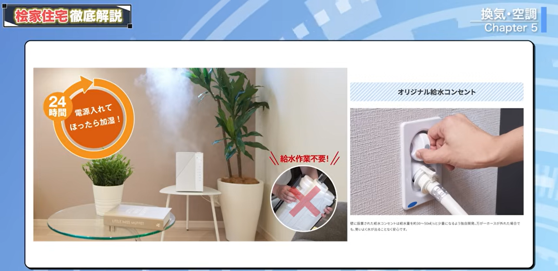 極楽加湿は給水作業不要