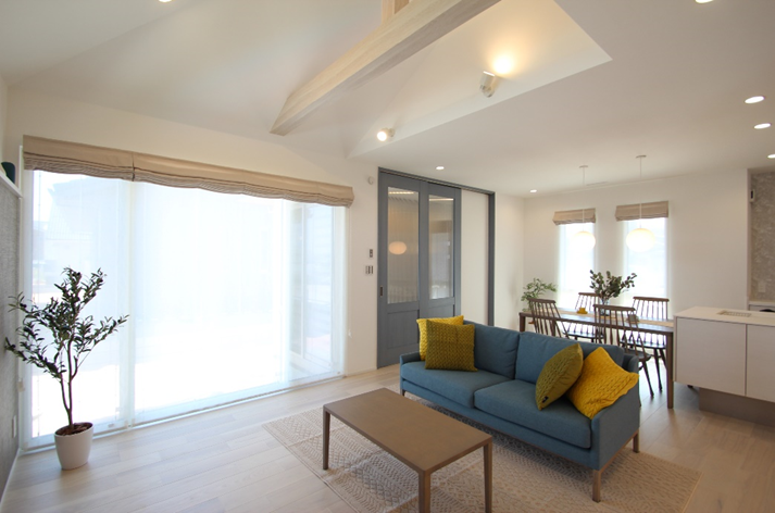 北欧風の家のリビング