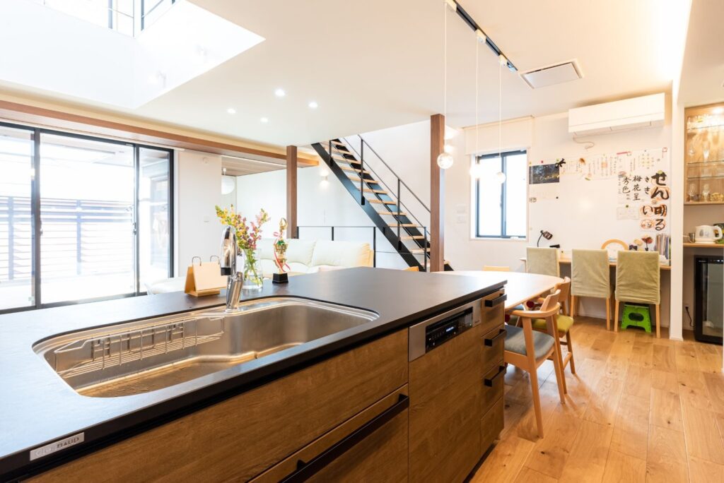 吹き抜けのある注文住宅