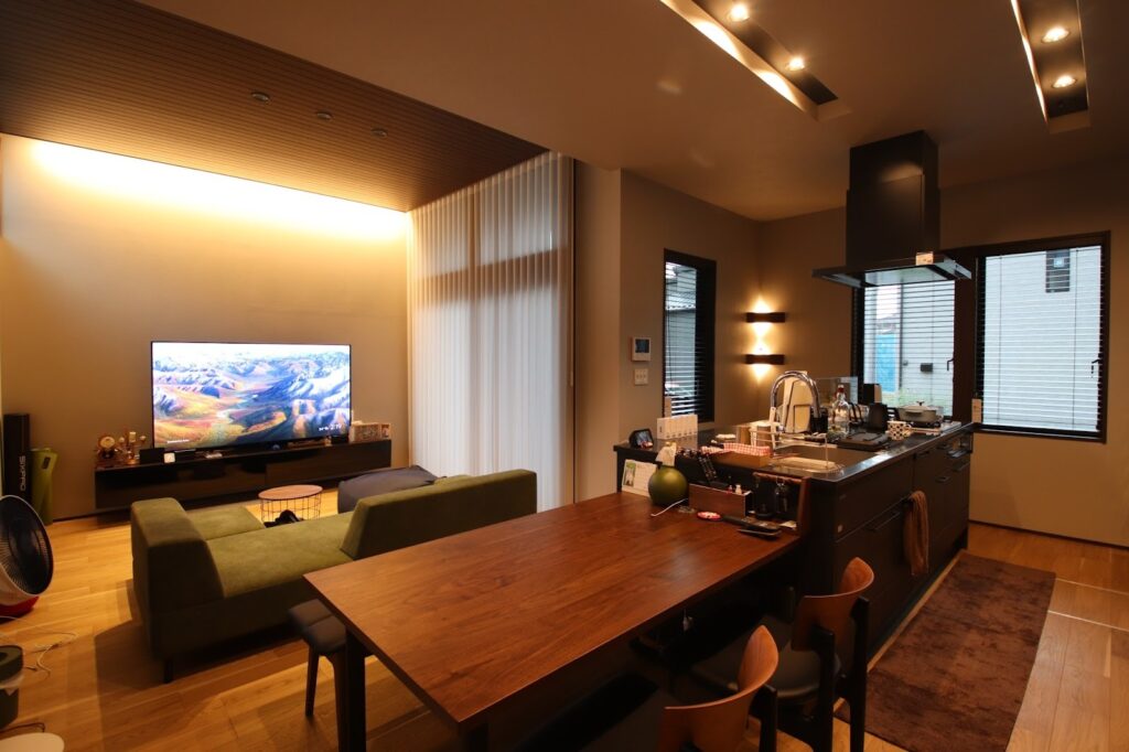 注文住宅のダイニングキッチン