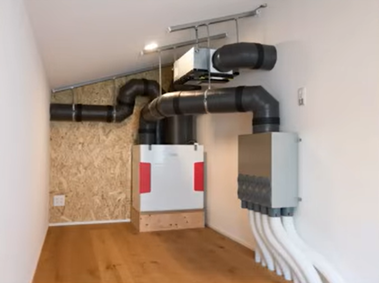 ダクト式の第1種換気システムの「ヘリオス」