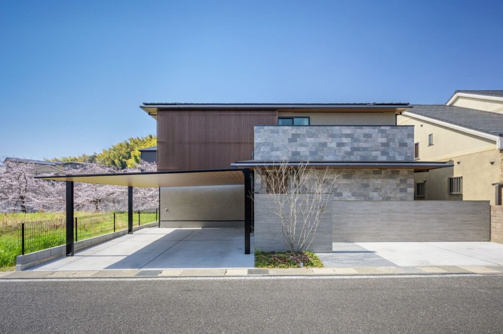 おしゃれな外観の注文住宅