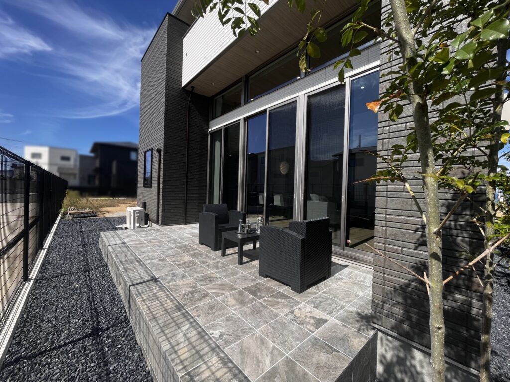 1階のバルコニー