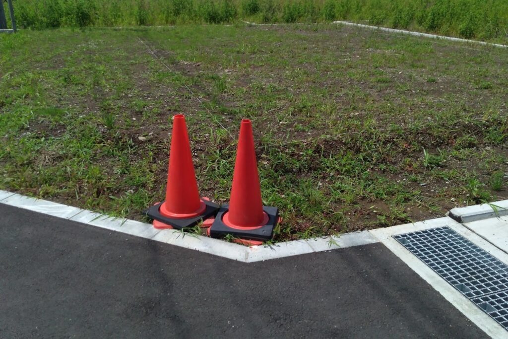 区画整理された土地