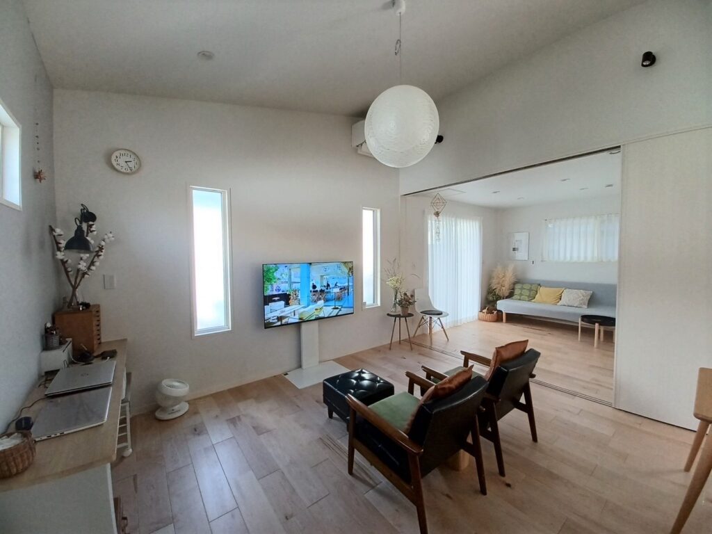 ナチュラルテイストの内装