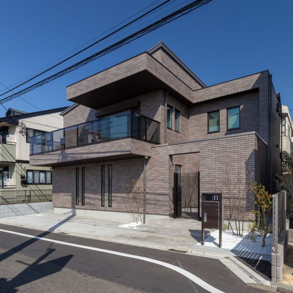 外壁のある注文住宅