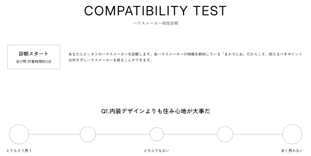 ハウスメーカー相性診断