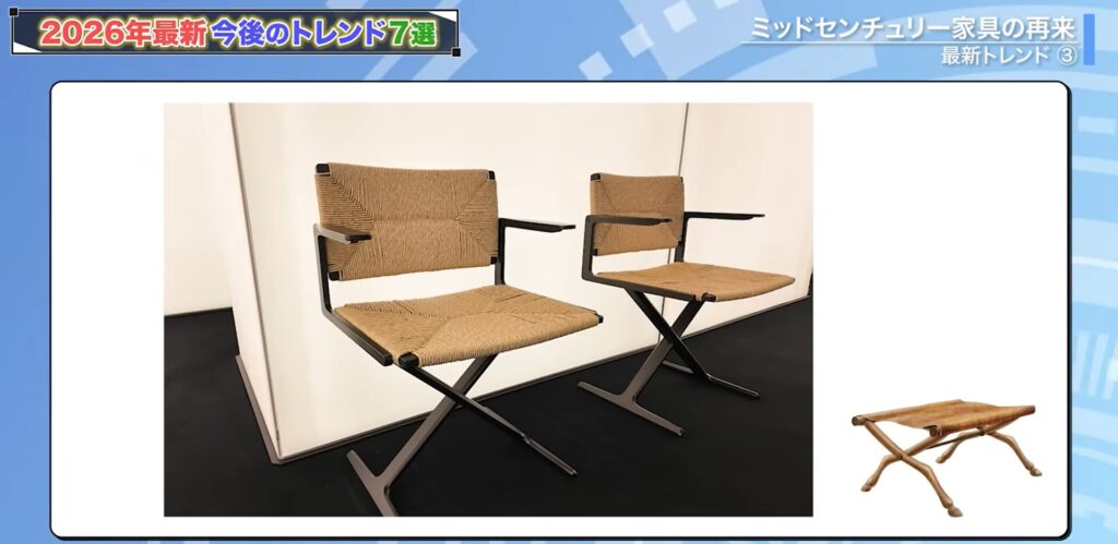 エジプトで最初に使われたX字スツールのリデザイン品