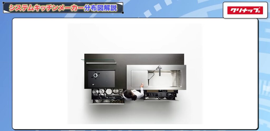 両側の収納に手が届くセンターポジション設計
