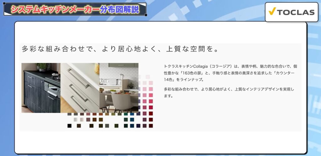 扉のカラーは6グレード15シリーズあり、163色用意