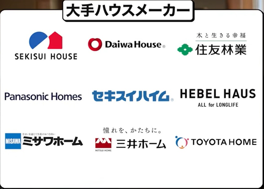 大手ハウスメーカー一覧