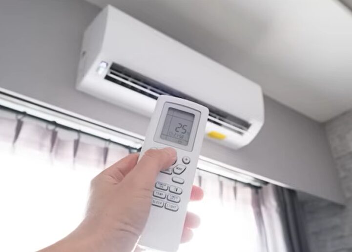 25度に設定されたエアコン