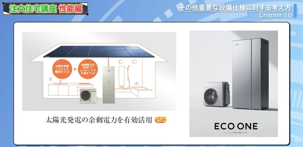 おひさまエコキュートとECO ONEのハイブリッド給湯機