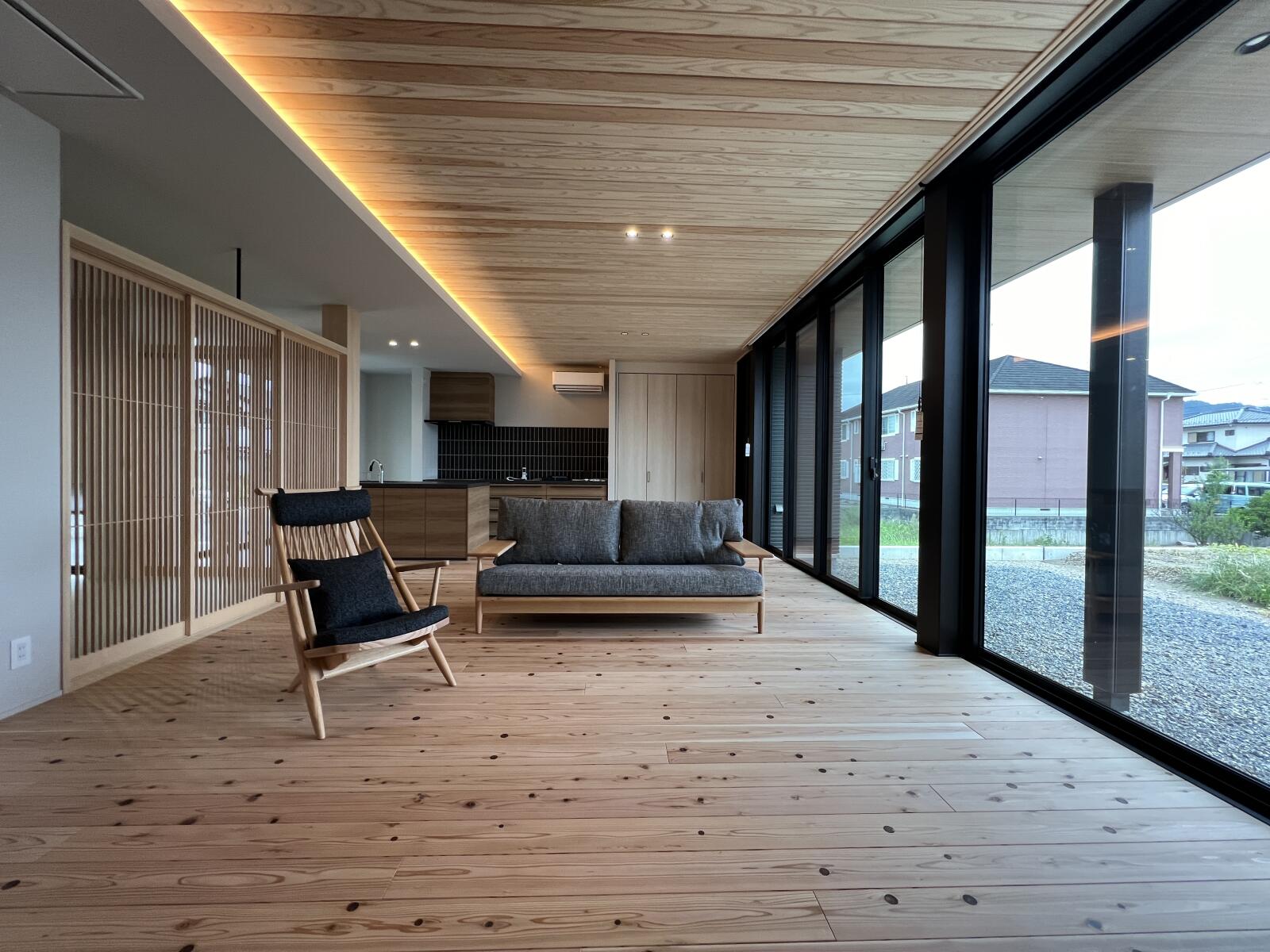 【62坪】天竜スギのある二世帯住宅