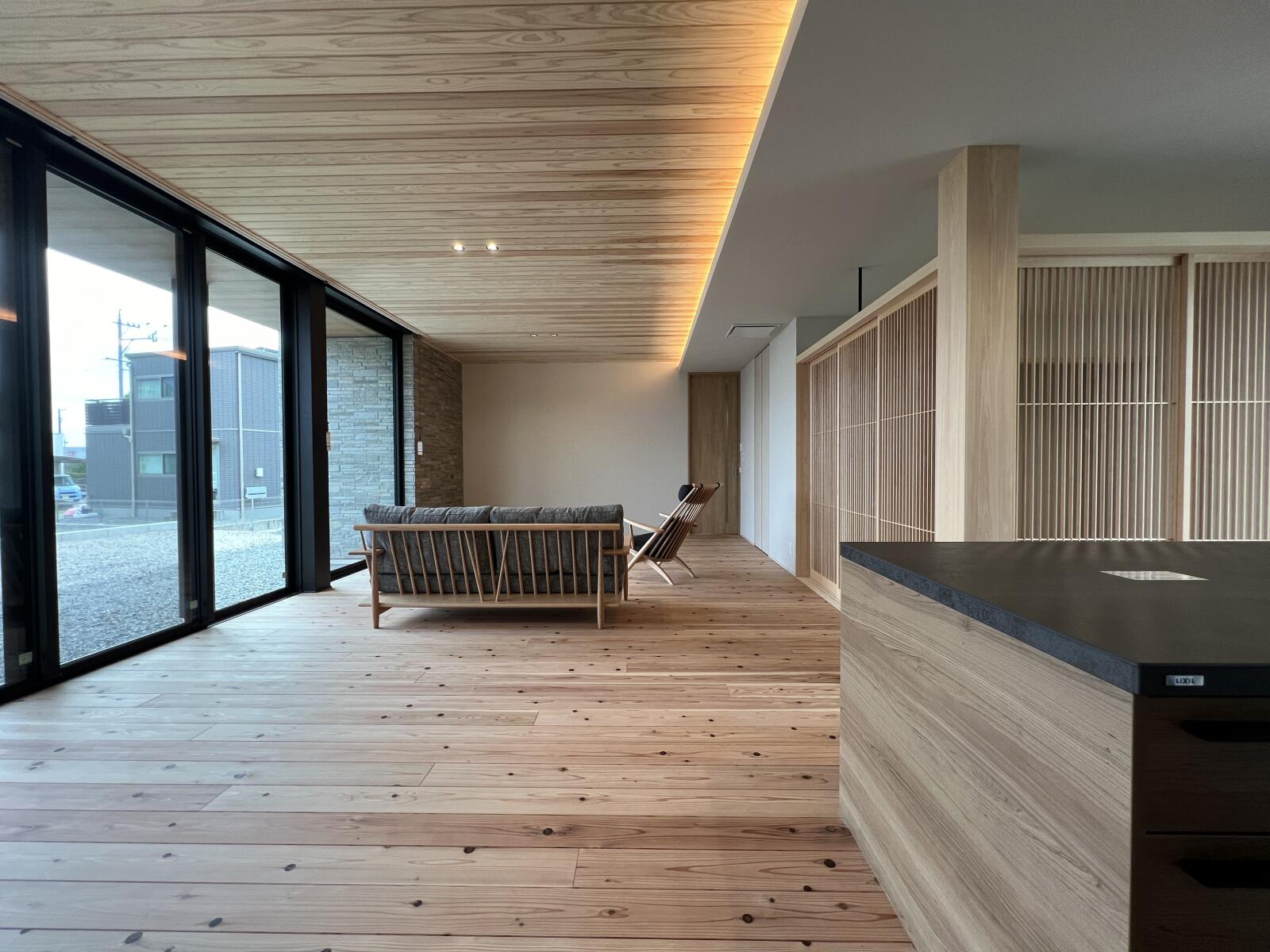 【62坪】天竜スギのある二世帯住宅